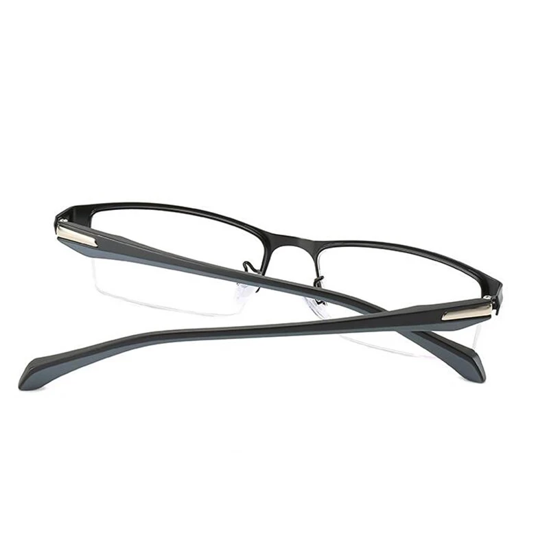 2021Retro Myopia Glasses Women Men Half Metal Frame Student Finished Short-sighted Eyewear -1 -1.5 -2 -2.5 -3 -3.5 -4 -5 -5.5 -6