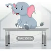 Kids Table and Chairs Set, Height Adjustable Desk With 6 Seats for Ages 2-10,Arts & Crafts Table,Graffiti Desktop 3