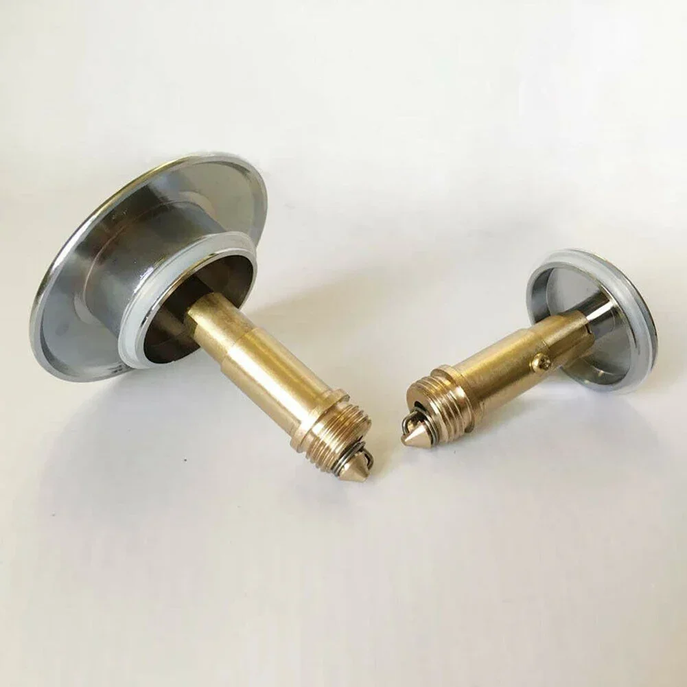 Basin Sink Pop Up Waste Drain Stopper Bathroom Lavatory Brass Bolt Spring Waterlet Vanity Sink Waste Drainer Faucet Accessories