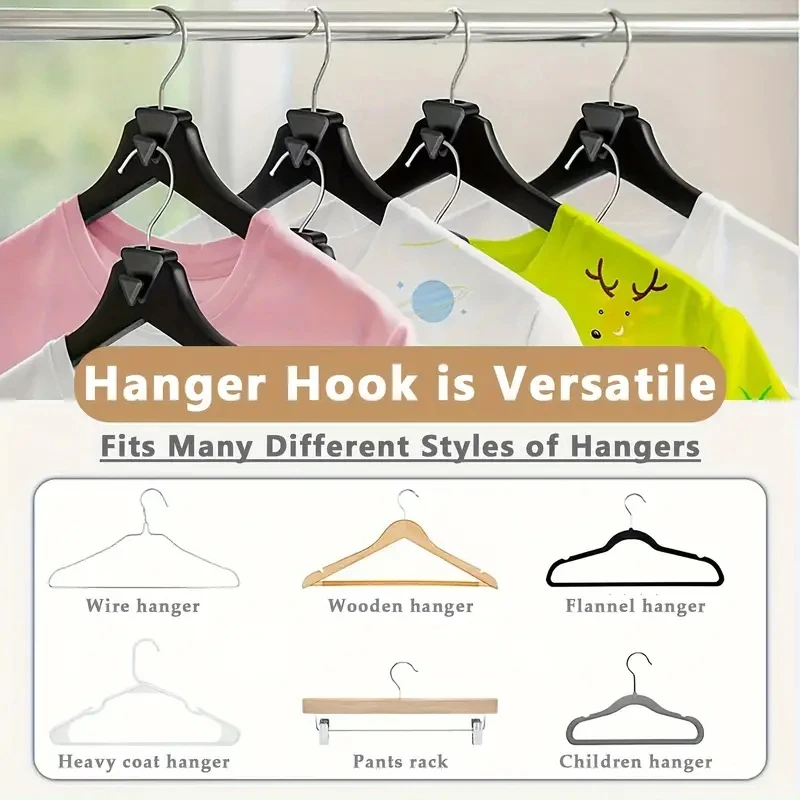 Hanger Connecting Hooks Thickened Plastic Storage Space-saving Tandem Multi-layer Kitchen Cabinet Hangers for Clothes