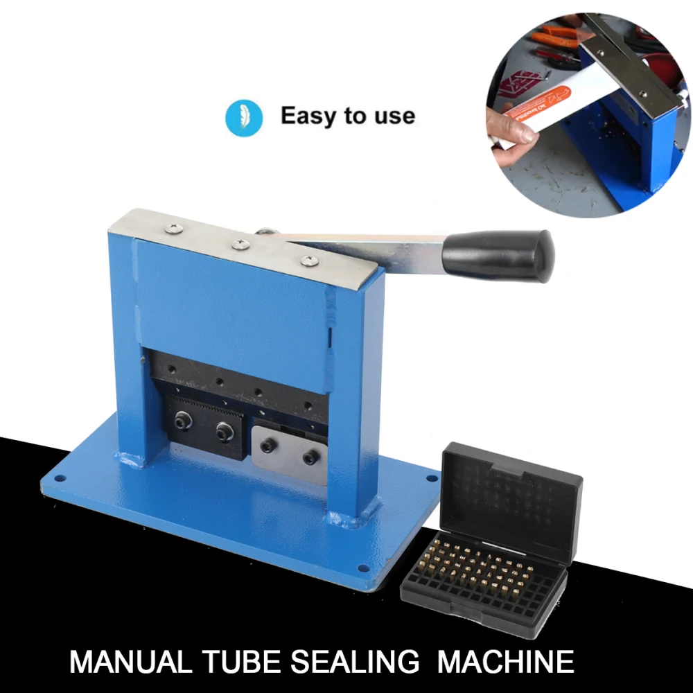 Manual Aluminum Pipe Tail sealing Machine 150mm Tube Crimping Sealing Machine