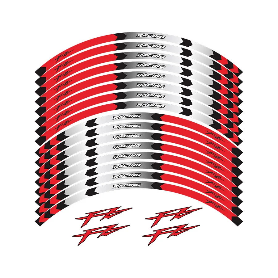 Per Yamaha Fz1 Fz6 Fz-07 Fz8 Fz-09 Fz-10 Fzs1000 Parti Del Motociclo Contorno Ruota Decorazione Decalcomania Adesivo Fz 1 6-Rosso