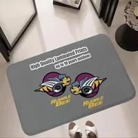 Outdoor Doormat Entrance Door Mat for Hallway on the Floor Rumble Bee Carpets Bathroom Rug Goods for Home Decoration Accessories 2