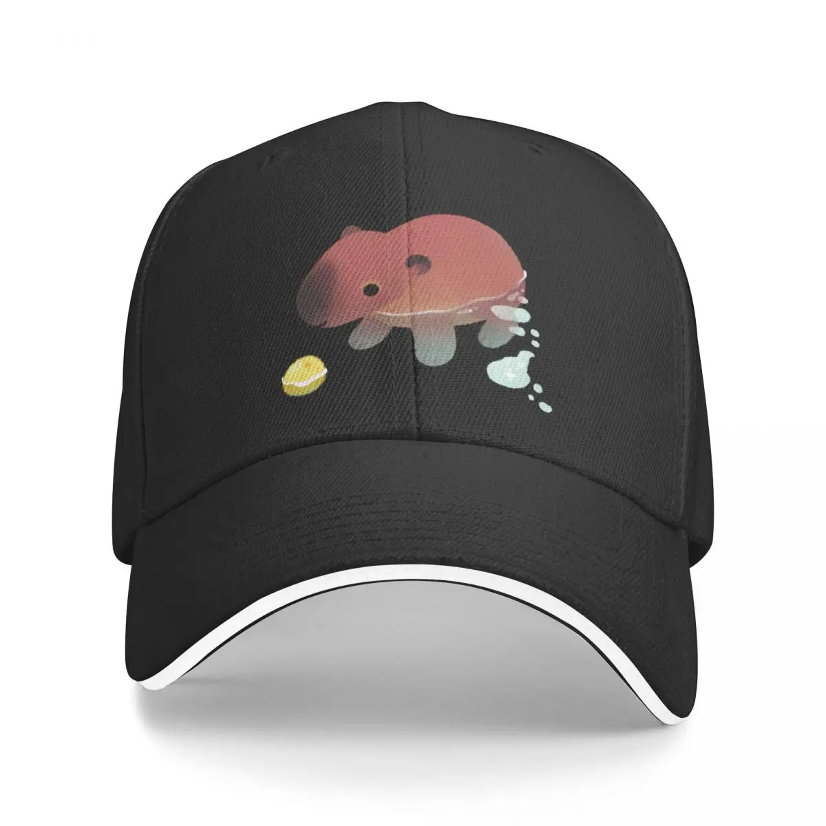 

Capybath time - dark Baseball Cap Golf Hat Man Luxury Man Hat Sunscreen Caps For Men Women's