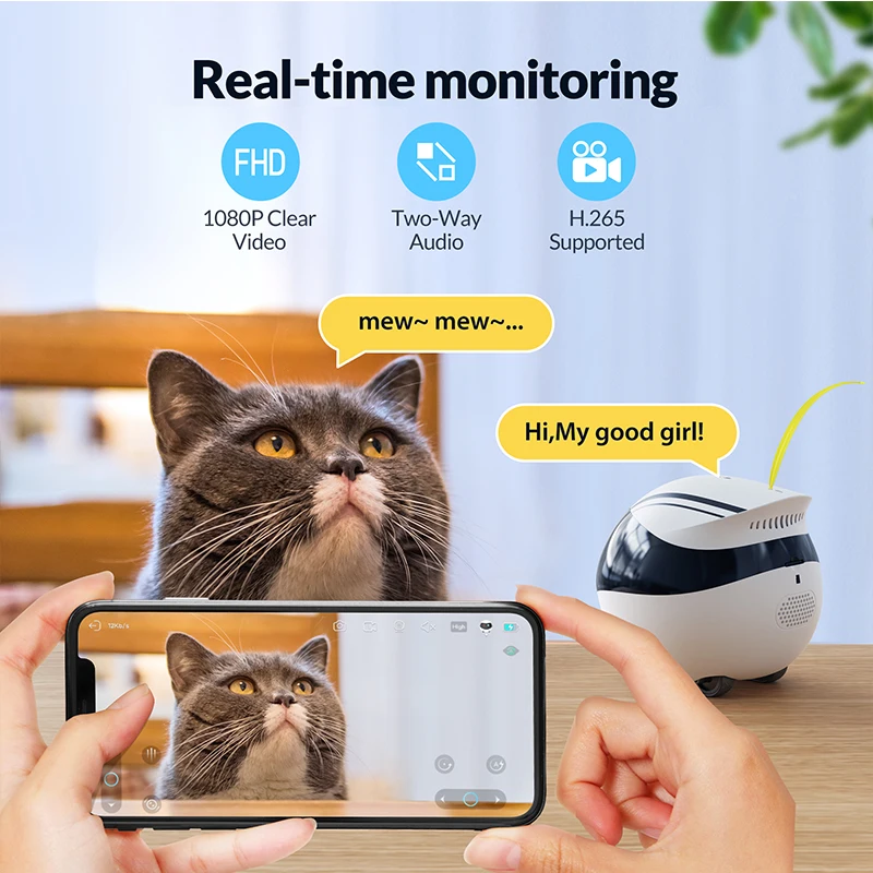 EBO AlR Robot Intelligent Family Wireless Whole House Mobile Camera Monitoring Companion Moving Voice Recognition Robots Bitzee