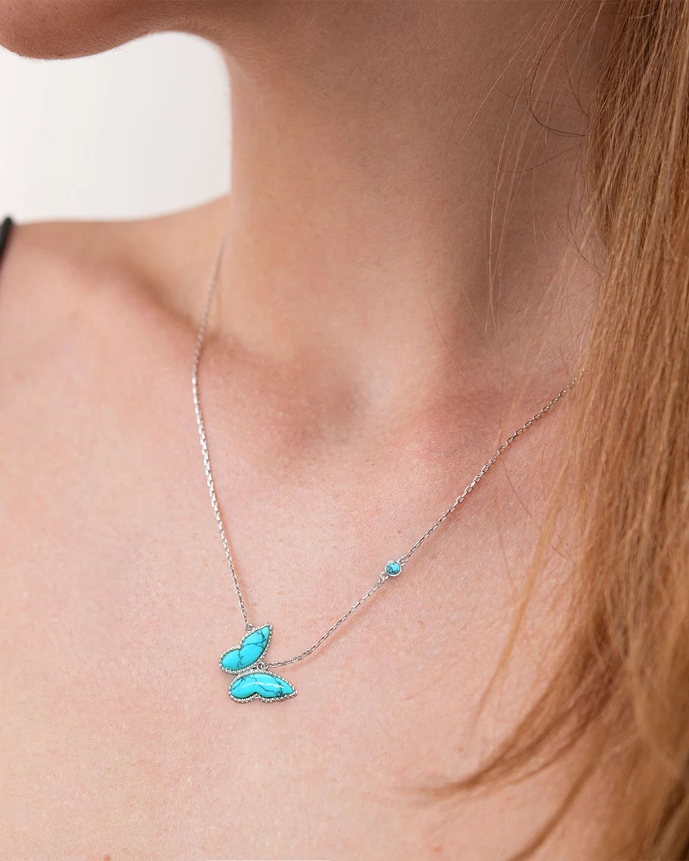 Collana con ciondolo Farfalla con Diamanti collezione Grace
