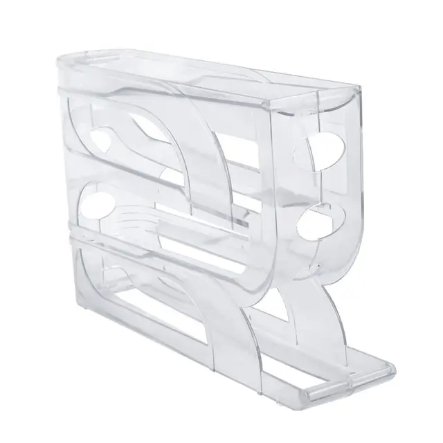 3 Layer / 4 Layer Automatic Egg Roller New Household Kitchen Dedicated Egg Roller Rack Space Saving Large Capacity Egg Organiser 11