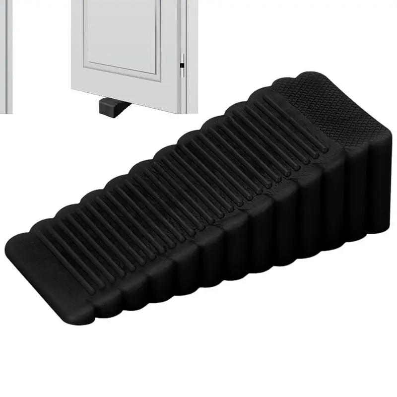 Door Stopper Floor Slanted Wedge Floor Stackable Stops Indoor Door Stopper Duty Rubber Stop Prevents Doors From Closing