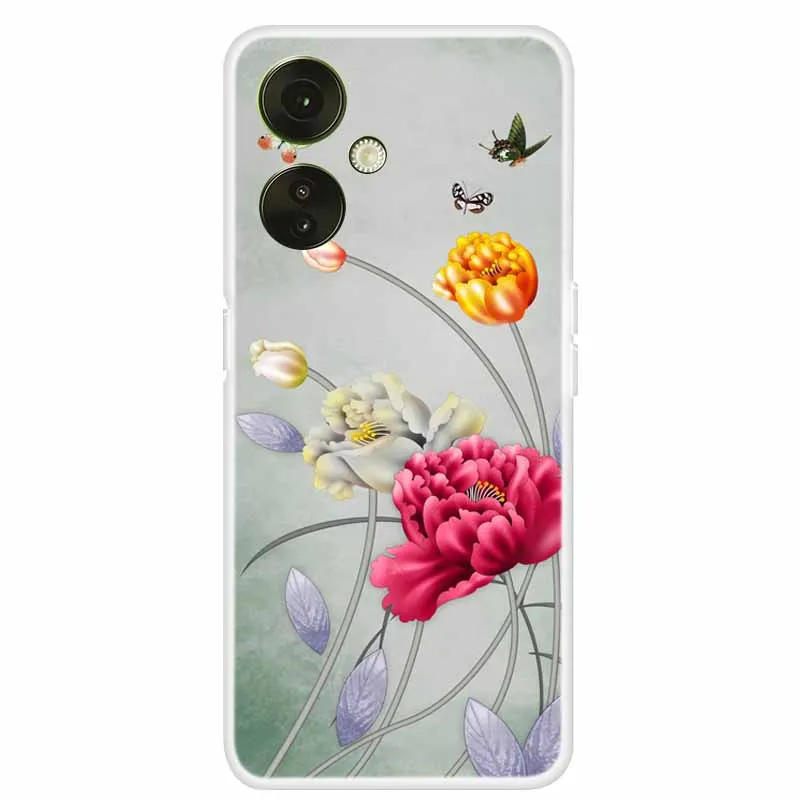 Clear TPU Soft Silicone Phone Case with Adorable Cats Design for OnePlus Nord CE 3 Lite 5G