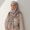 51 Color Turkey Square Flower Print Hijab Voile Soft Headscarf Premium Cotton Voile Soft Muslim Handkerchief Scarf 1