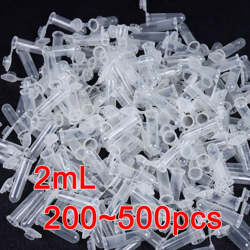 Laboratory Container Transparent Micro Plastic 2ML Centrifuge Tube Test Tube Snap Lid Laboratory Supplies
