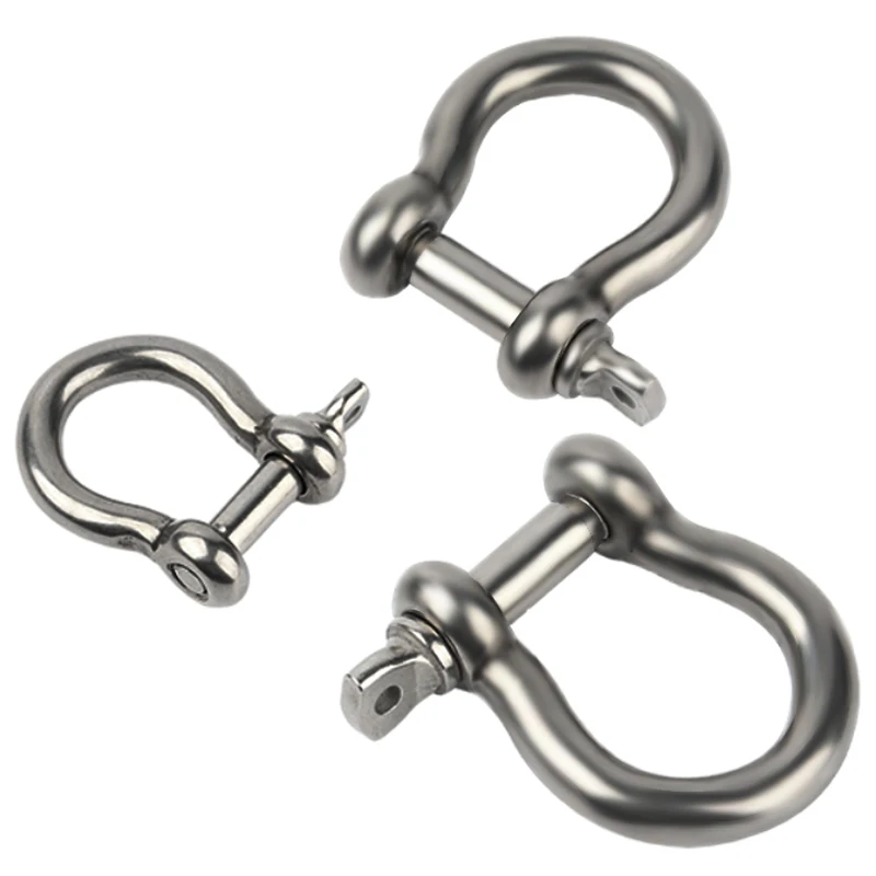 304 stainless steel Japanese-style D-type shackle U-shaped national standard and reuse shackle 1PCS