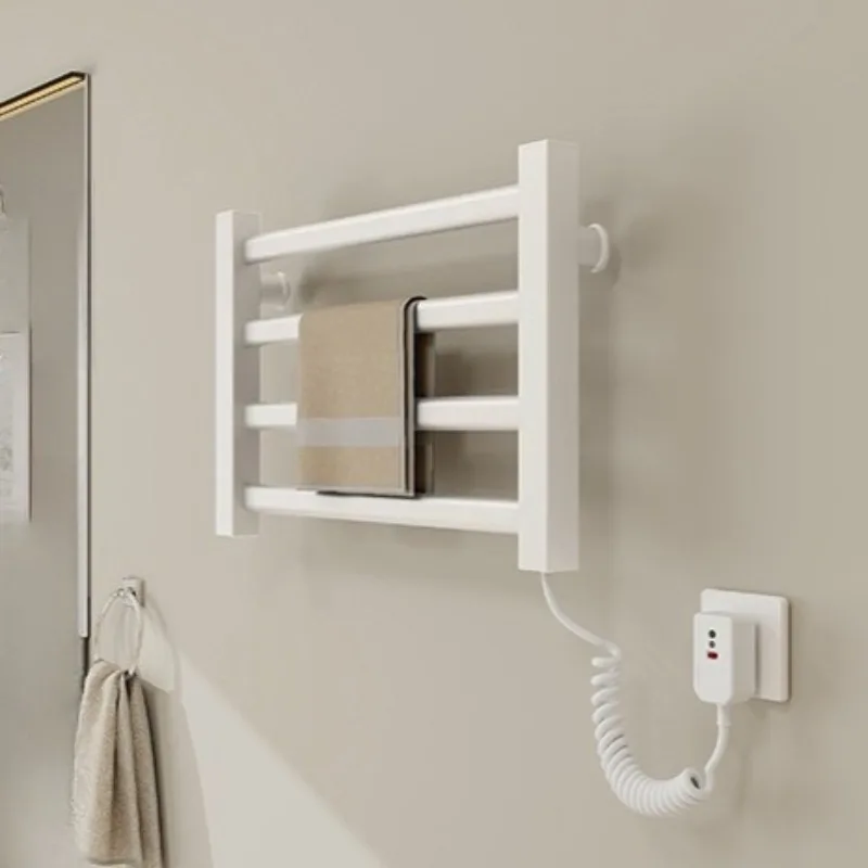 ราวแขวนผ้าเช็ดตัวไฟฟ้าในห้องน้ำ วัสดุอลูมิเนียมอัลลอยด์ ควบคุมอุณหภูมิคงที่ อุปกรณ์ทำความร้อนสำหรับผ้าเช็ดตัวในห้องน้ำ 1