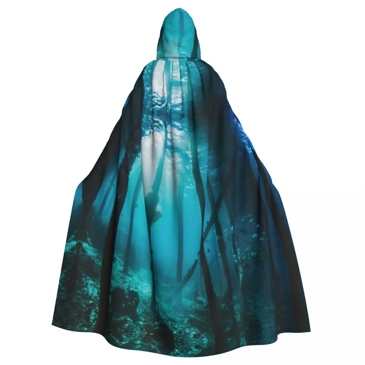 

Hooded Cloak Unisex Cloak with Hood Ruins Sea Cloak Vampire Witch Cape Cosplay