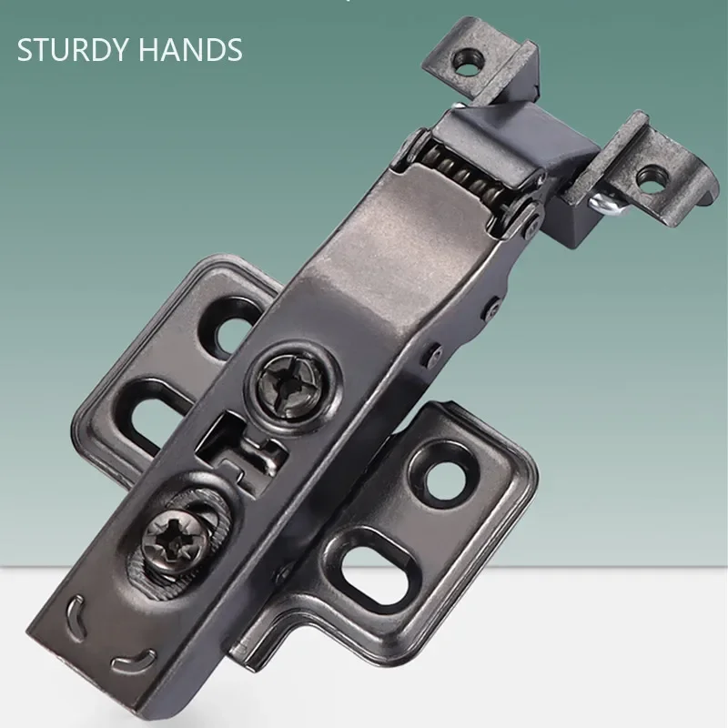 Porta de Vidro do Quadro de Alumínio com Amortecedor Hidráulico Incorporado Liga Muda Base dos Aviões Dobradiça de Aço Laminada Hardware Peças