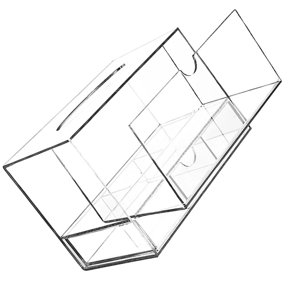 

Transparent Acrylic Laundry Room Drying Paper Ball Storage Box Two-layer Four-compartment Drawer-type Cosmetics Organizer Boxes