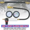 TU-21 Cylinder Leak Tester Compression Leakage Detector Set Double Gauge Petrol Engine Leakdown Detection Test Automotive Tools 2