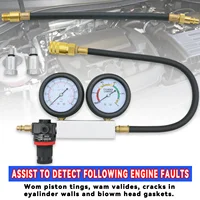 TU-21 Cylinder Leak Tester Compression Leakage Detector Set Double Gauge Petrol Engine Leakdown Detection Test Automotive Tools 2
