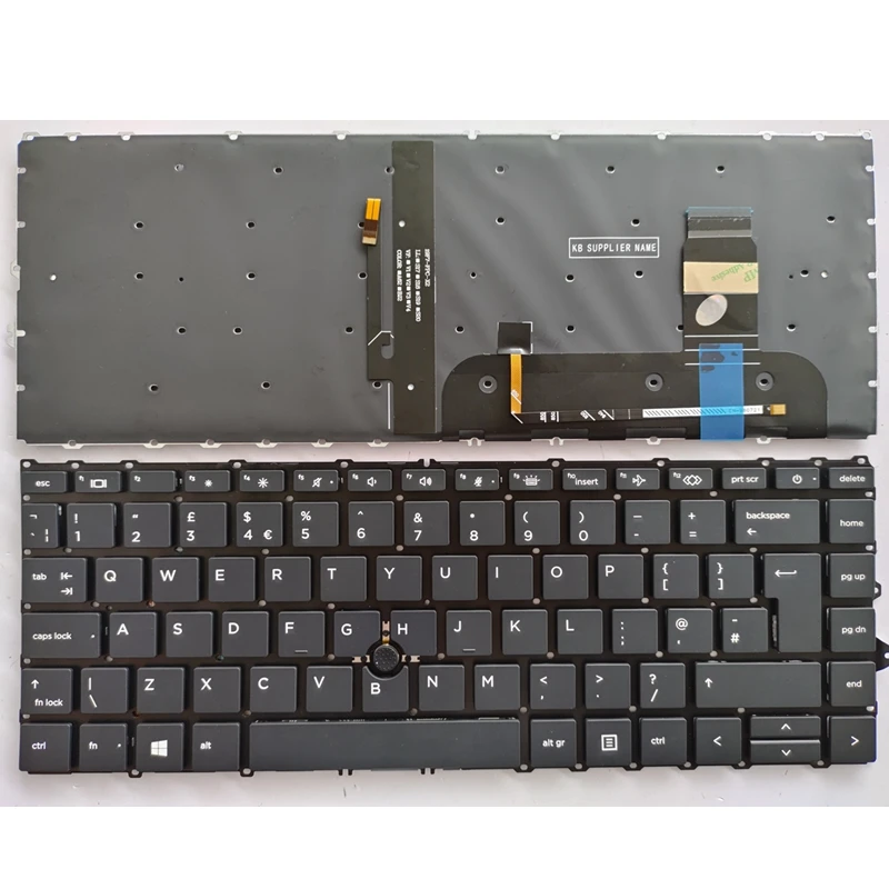 Teclado Retroiluminado do Reino Unido hp Elitebook 840 g7 840 g8 845 g7 845 g8 745 g7 745 g8 Zbook14 g7 Novo