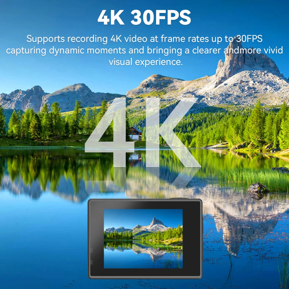 SJCAM SJ4000 AIR 4K30FPS 16MP Wifi 액션 카메라 HD 방수 수중 사진 및 비디오 촬영 블랙 SJCAM 앱