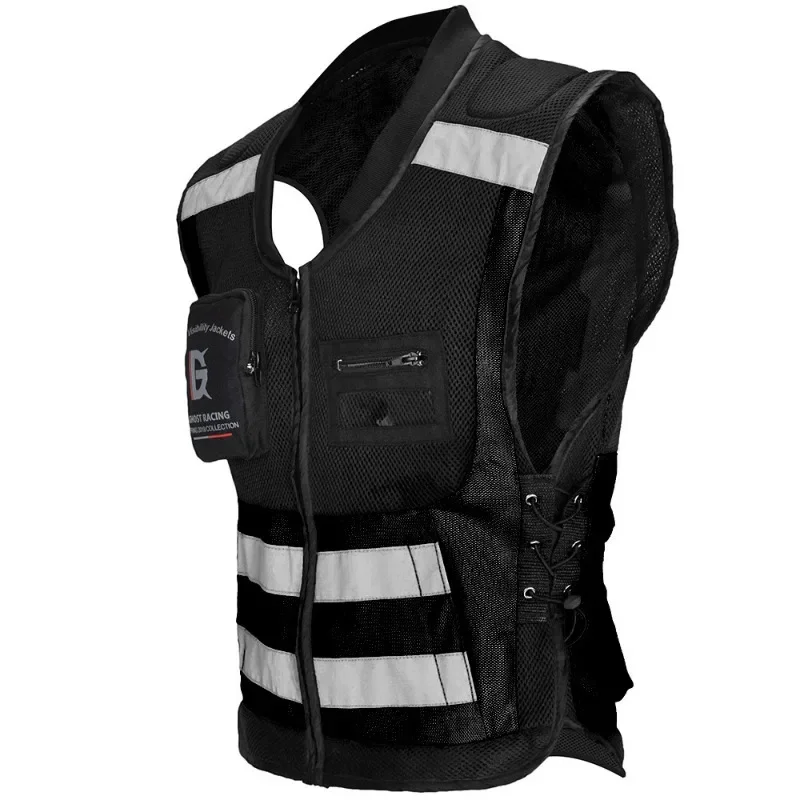 Motorbike Riding Reflective Waistcoat Safety Protective Gear Vest Gilet Reflechissant Cruising Rally Suit Chaleco De Seguridad