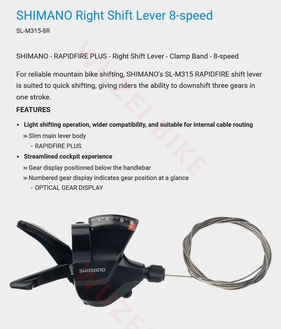 Shift Lever Shimano Deore Slm 6000 Cable Replacement Buy SHIMANO