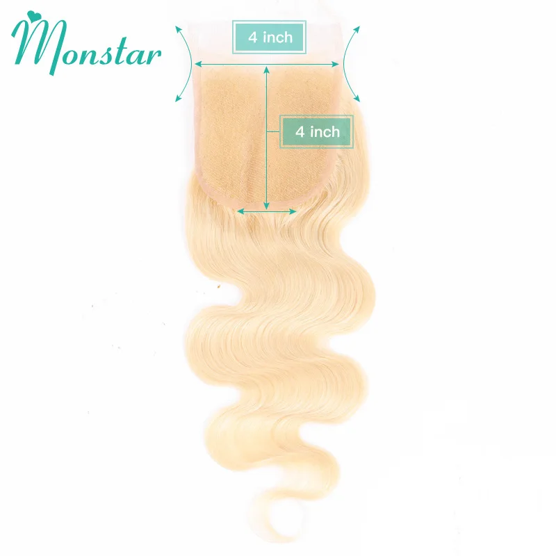 613 Blonde Body Wave 13x6 13x4 HD Lace Frontal PrePlucked Brazilian Remy Human Hair 5x5 HD Lace Closure 180% Density Closure 4x4 6