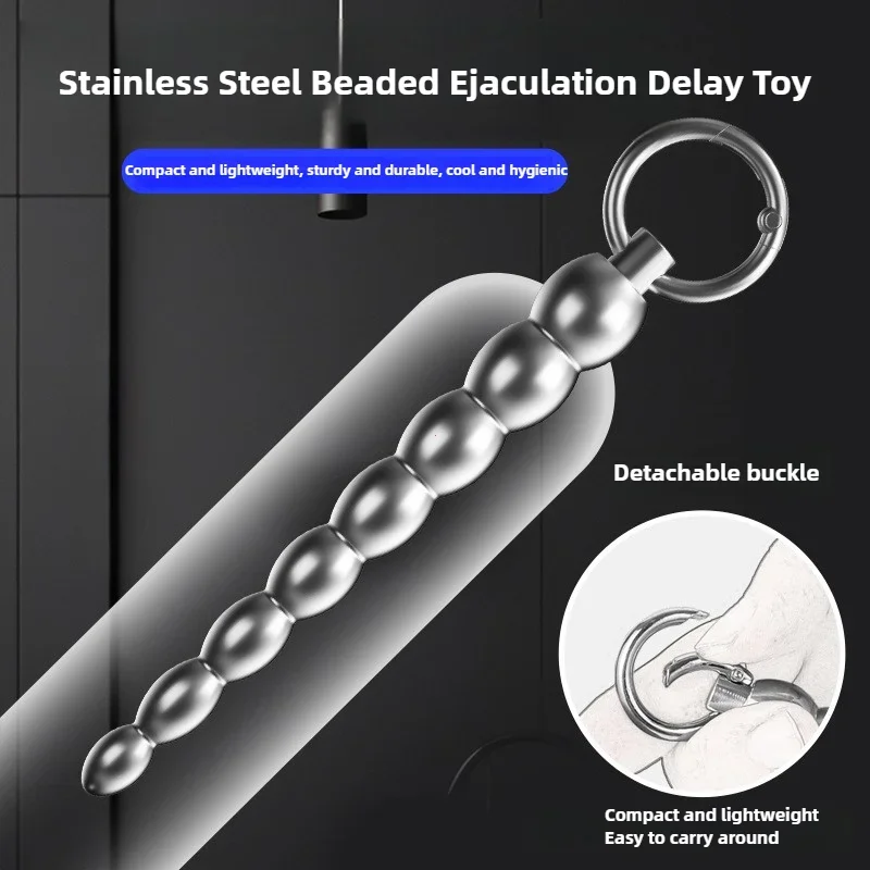 Metal Penis Plug Male Masturbation Catheters Sounds Dilator Urethral Plug Prostate Stimulation Sex Toy for Men Delay Ejaculation