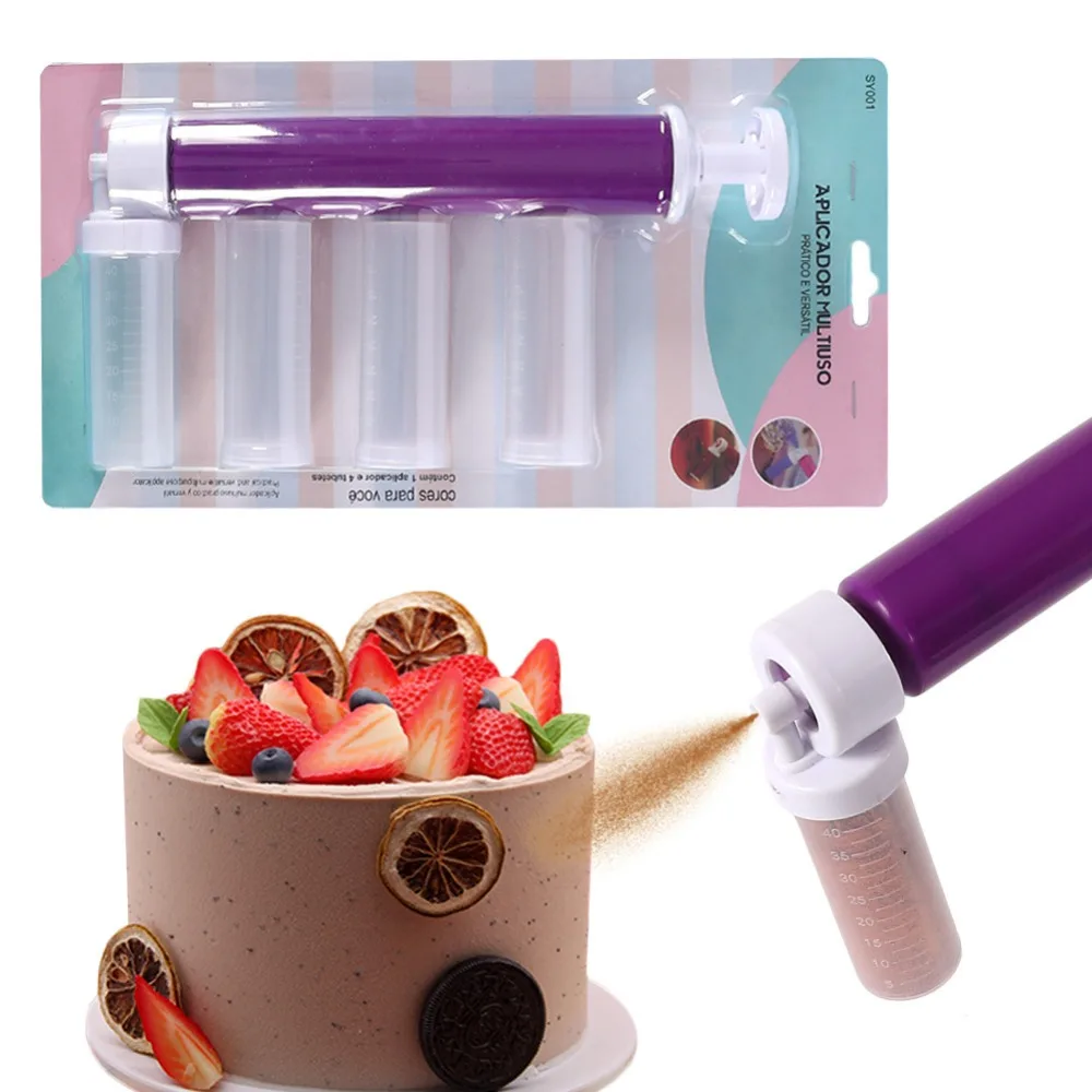

1set Cake Spray Gun Mousse Cake Color Sprayer Manual DIY Cake Dessert Cupcakes Doodle Painting Decoration Airbrush Pastry Tool
