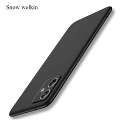 Transparent Ultra-Thin Soft Silicone Phone Case - Durable TPU Protective Back Cover for Moto G24 Power (Black)