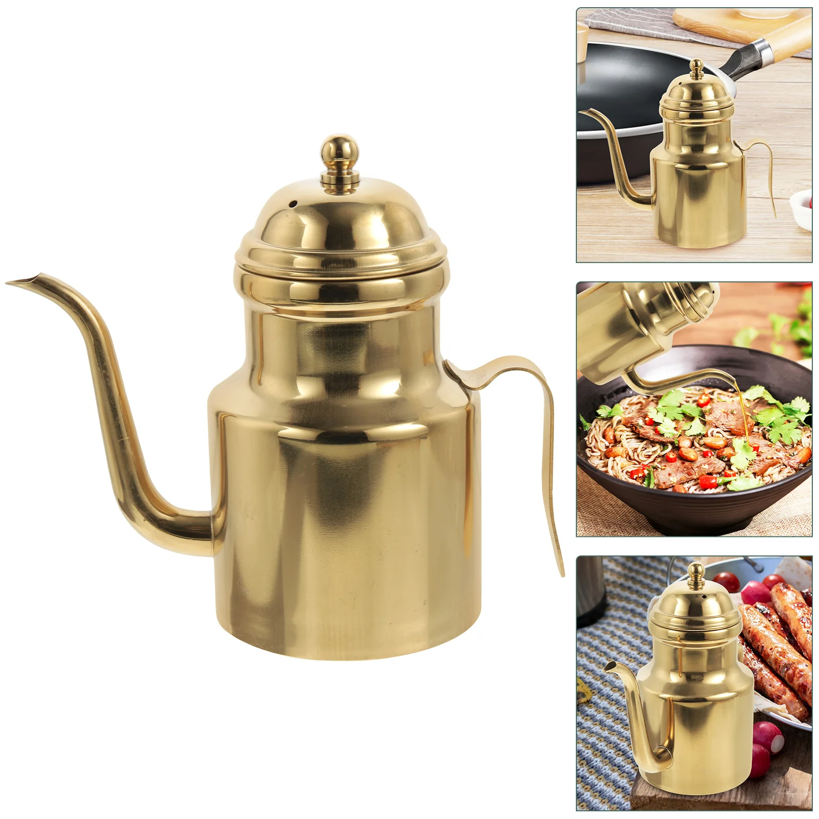 

Jug Ounce Oiler Stainless Vinegar Dispenser Kitchen Container Multi-function Convenient Holder
