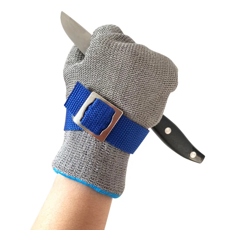 Cut Resistant Stainless Steel Gloves Working Safety Gloves Metal Mesh Anti Cutting For Butcher Worker Garden Work Gloves 6