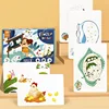 Children's Finger Print Ink Game Kindergarten DIY Graffiti Toys Kids Creative Drawing Early Education Educational Toys For Girls 2