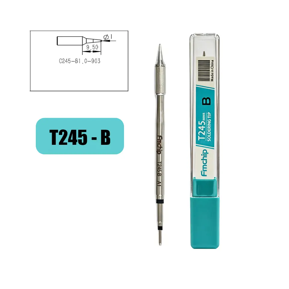 FMchip T245 Soldering Tip C245 Series for T80P T90B HS02A Soldering Iron Replace Tip C5/KU/K/BC2/BC3/BCM3/I/IS/D22/D24 Optional image 13