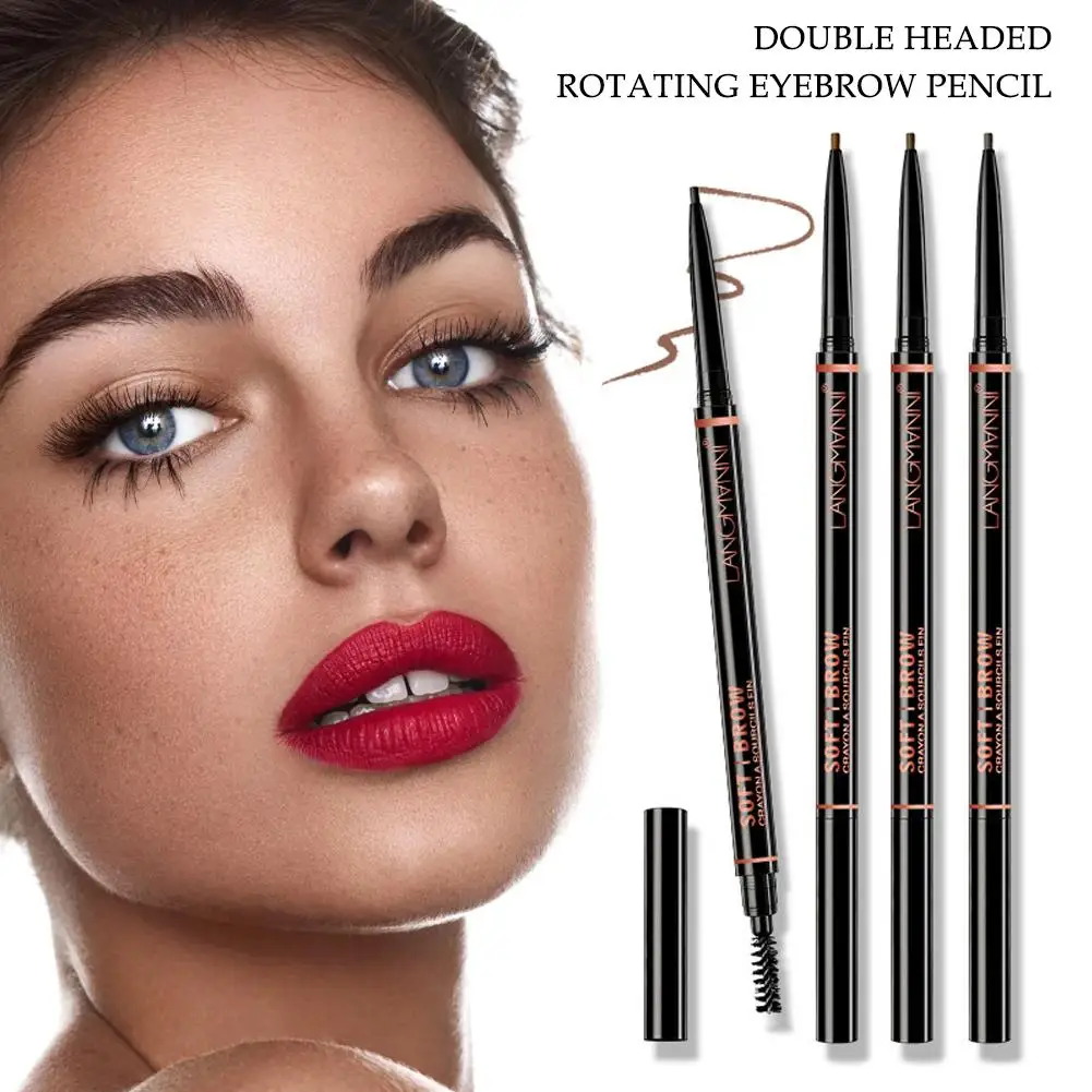 

4 Colors Eyebrow Cosmetics Pencil Waterproof Double-headed Eyebrow Tattoo Natural Long Lasting Makeup Paint Eyebrow Pencil