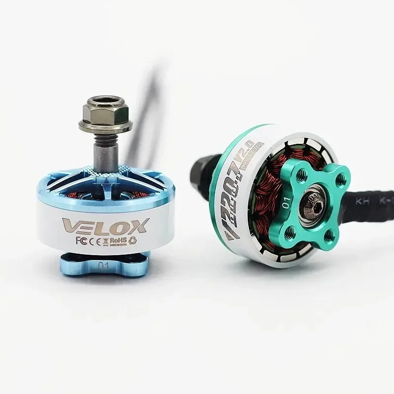 T-Motor Velox V2207 V2.0 Бесщеточный двигатель 1750KV 1950KV 5-6S/2550KV 4S для 5-дюймового 4-вального квадрокоптера FPV Racing Drone RC thumbnail 5