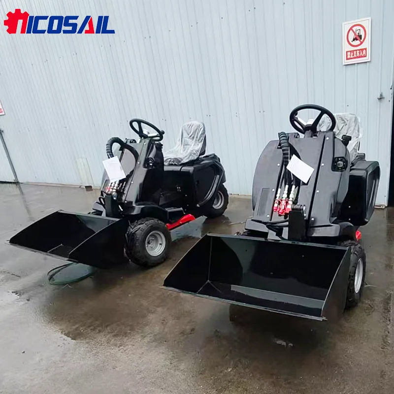 Mini 10kW Kompaktlader mit 400kg 500kg Kapazität Dreirad-Radlader Erfüllt Euro 5/EPA-Standards