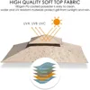 Soft Top BBQ Canopy - 8'X5' Outdoor Grill Gazebo Grill Canopy (Tent) with 4pcs Detachable LED Light 4