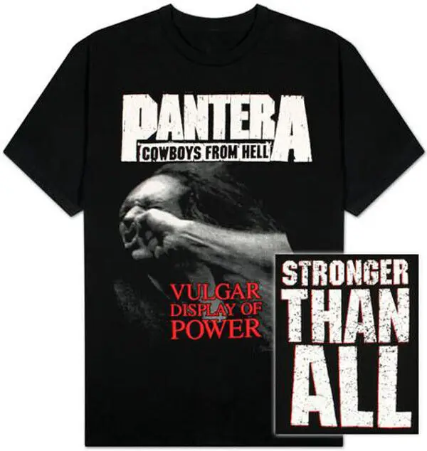 New Pantera Più Forte Di Tutti I Cowboys Di Hell Volant Display Of Power T-Shirt