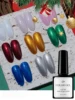10ml Glitter Rubber Base Gel Aurora Rusty Brown Gold Flakes Varnish Soak Off Semi Permanent UV Gels Polish Manicure DIY Salon 1