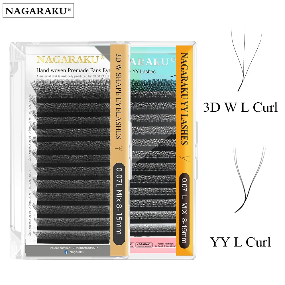 3D Shape L LU Curl Eyelash Extension Hand Woven Premium Soft Light Natural Lashes Makeup Mesh Net Cross Eyelashes eyelash extension