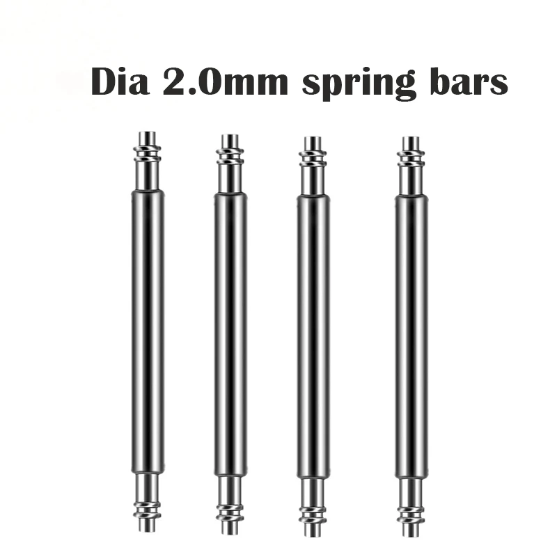 

2/4/10PCS Fat Spring Bars 18/20/22/24mm Strap Link Pins fit Seiko SKX007 Tuna 6105 Watch Band Dia 2.0/2.5mm Bracelet Spring Bars