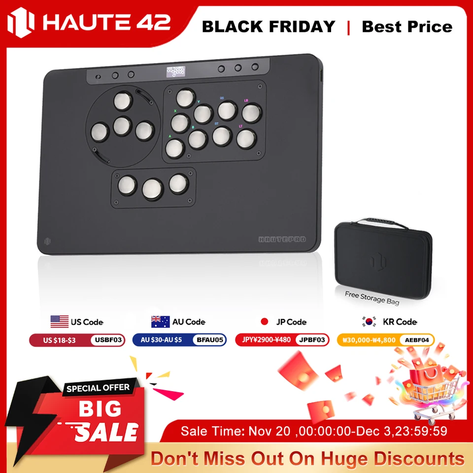 レバーレス Haute Pad XとBOOTER 5 PC、PS4、PS5、Hitbox、Ambient、RGB、PL/MXモジュール用のレバーレス