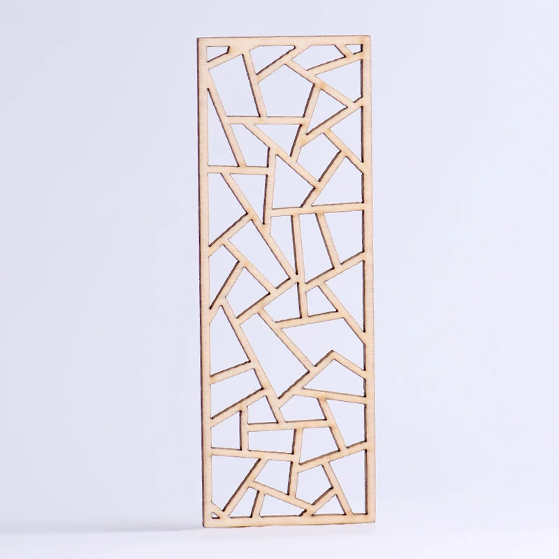 Miniature Wooden Dollhouse Decor with Folding Decorative Door