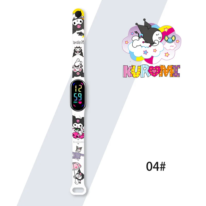 MINISO Kuromi Girls Watches for Kids Sport Wristband Touch Bracelet Waterproof Children Digital Watch Women Clock relogio montre 5