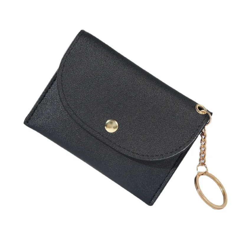 New Envelope Cardholder Women Wallet Minimalist Fashion Pure Color Zip Purse