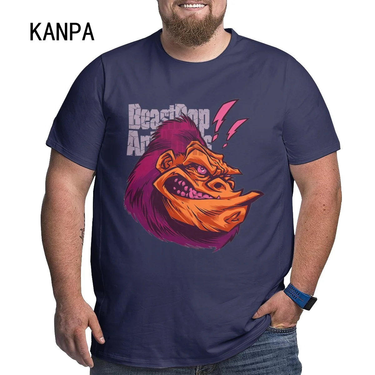 

Men's T-Shirts Fashion Monkey 3D Print Tops Short Sleeve Casual Summer T Shirt Male Funny Clothes O-Neck Loose Oversized Shirt