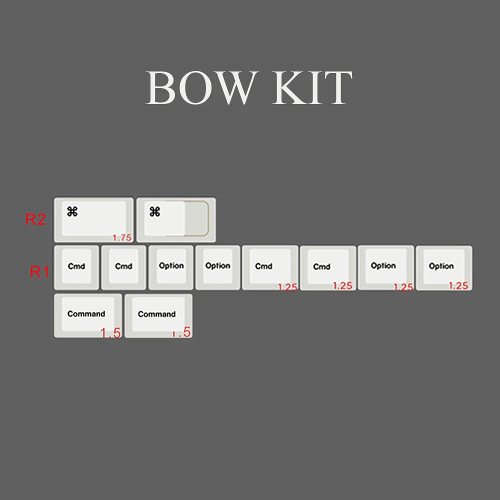 GEEKARK BOW Pure White Keycaps For Cherry Mx Gateron Kailh Box TTC Cross Switch Mechanical Keyboard Cherry Profile PBT Key Cap best pc keyboard Keyboards