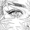Close Up Of Eyes Colouring Book Adult Picture Book 5
