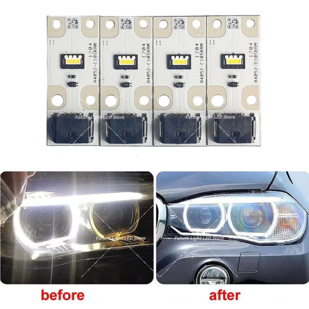 ? BMW X5 X6 F15 F16 F85 F86 E70 LCI 10-16 제논 헤드라이트 주간 주행등 모듈 63117263051 화이트 엔젤 아이 DRL 보드